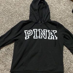 Black zip up sweatshirt